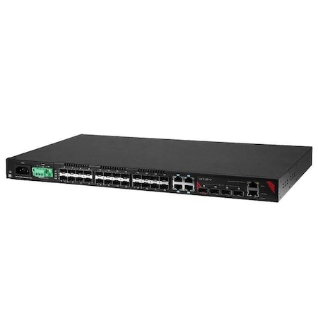 32-Port Industrial Gigabit Managed Ethernet Switch, With 4-10/100/1000 RJ45 Ports, 24-100/1000 SFP S